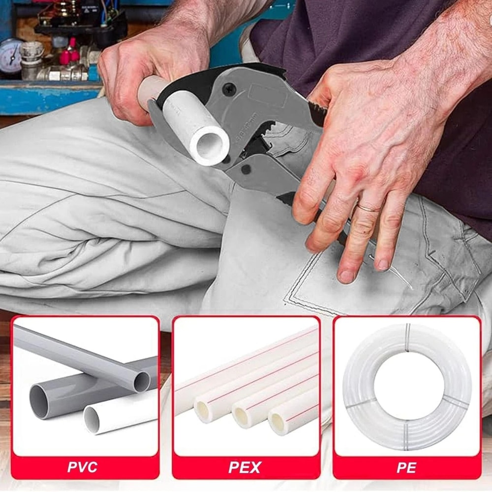 Ratcheting Pipe Cutter With Carbon Steel Blade For PVC And PEX Pipes 1