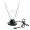 Universal Indoor Rabbit Ear TV Antenna For HDTV VHF UHF Dual Loop Coaxial High Quality Reception 1