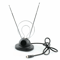 Universal Indoor Rabbit Ear TV Antenna For HDTV VHF UHF Dual Loop Coaxial High Quality Reception 1