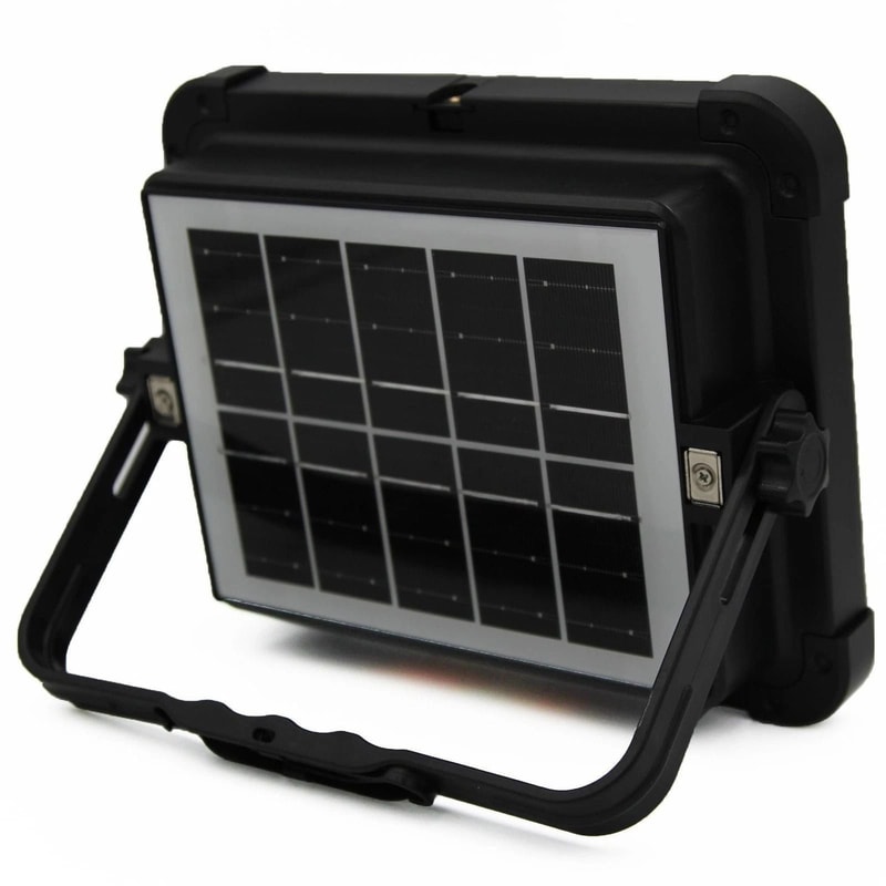 Solar LED Work Light Rechargeable Portable Floodlight 0
