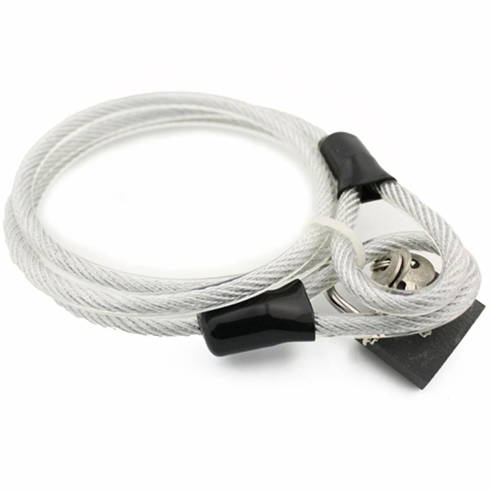 Heavy Duty Braided Steel Bicycle Cable Lock With High Security Key Padlock 1