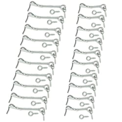 heavy duty gate hook and eye latch set with spring lock for barn doors and outdoor gates