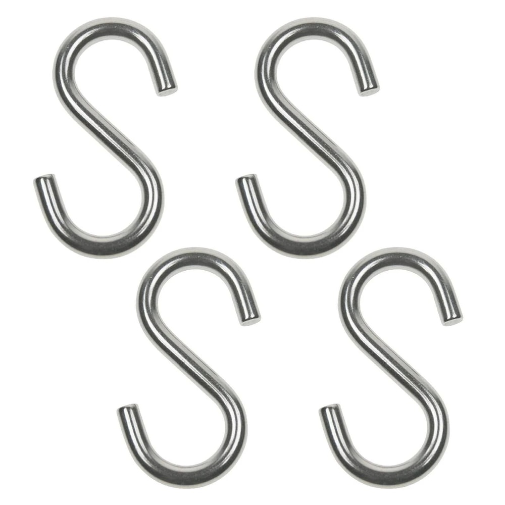 Heavy Duty Zinc Plated S Hooks Utility Hangers For Kitchen Closet Garage Organization 2