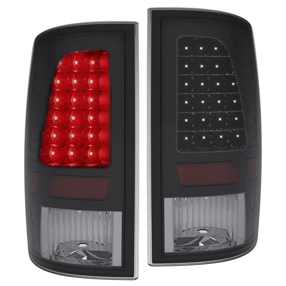 Dodge Ram LED Tail Lights Black Brake Lamps For Ram 7