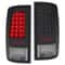 Dodge Ram LED Tail Lights Black Brake Lamps For Ram 7