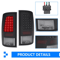 Dodge Ram LED Tail Lights Black Brake Lamps For Ram 14