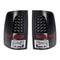 Dodge Ram LED Tail Lights Black Brake Lamps For Ram 15