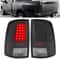 Dodge Ram LED Tail Lights Black Brake Lamps For Ram 16