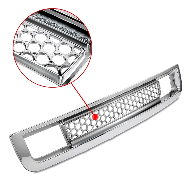 GMC Sierra Chrome Lower Bumper Grille Denali Mesh Upgrade 9