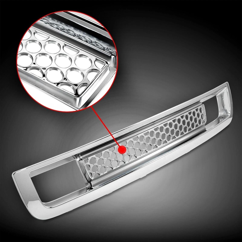 GMC Sierra Chrome Lower Bumper Grille Denali Mesh Upgrade 5