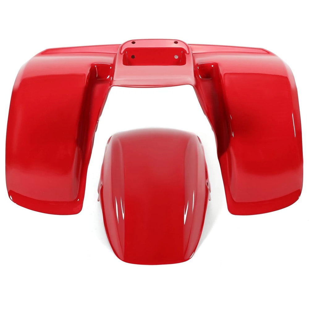 Honda ATC70 Fender Kit Red Plastic Front Rear Replacement 1