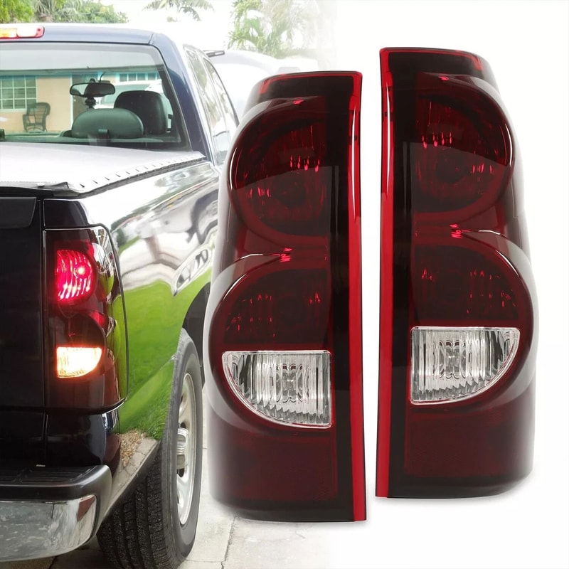 Chevy Silverado Tail Lights With Bulbs Rear Brake Lamp Replacement Set 0
