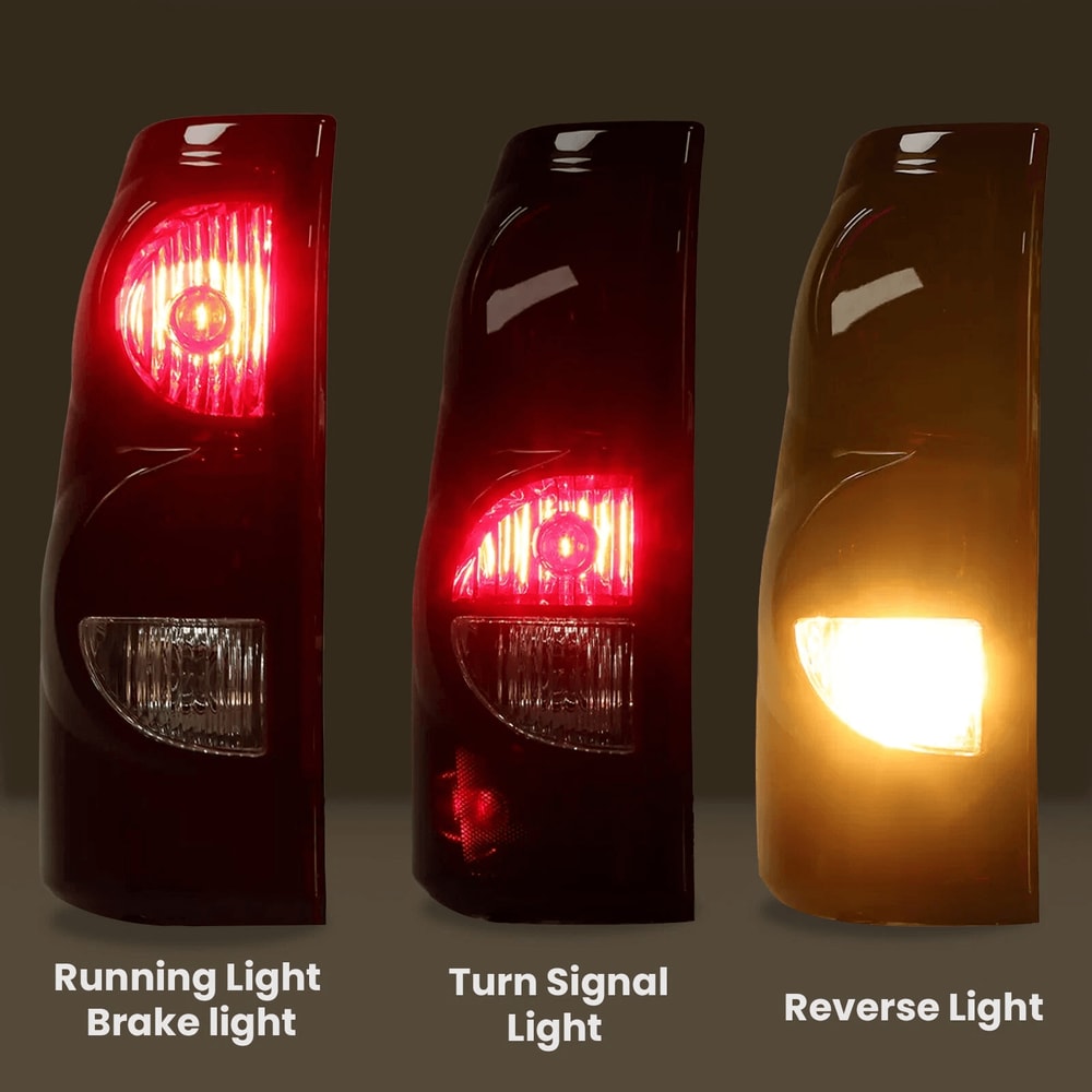 Chevy Silverado Tail Lights With Bulbs Rear Brake Lamp Replacement Set 12