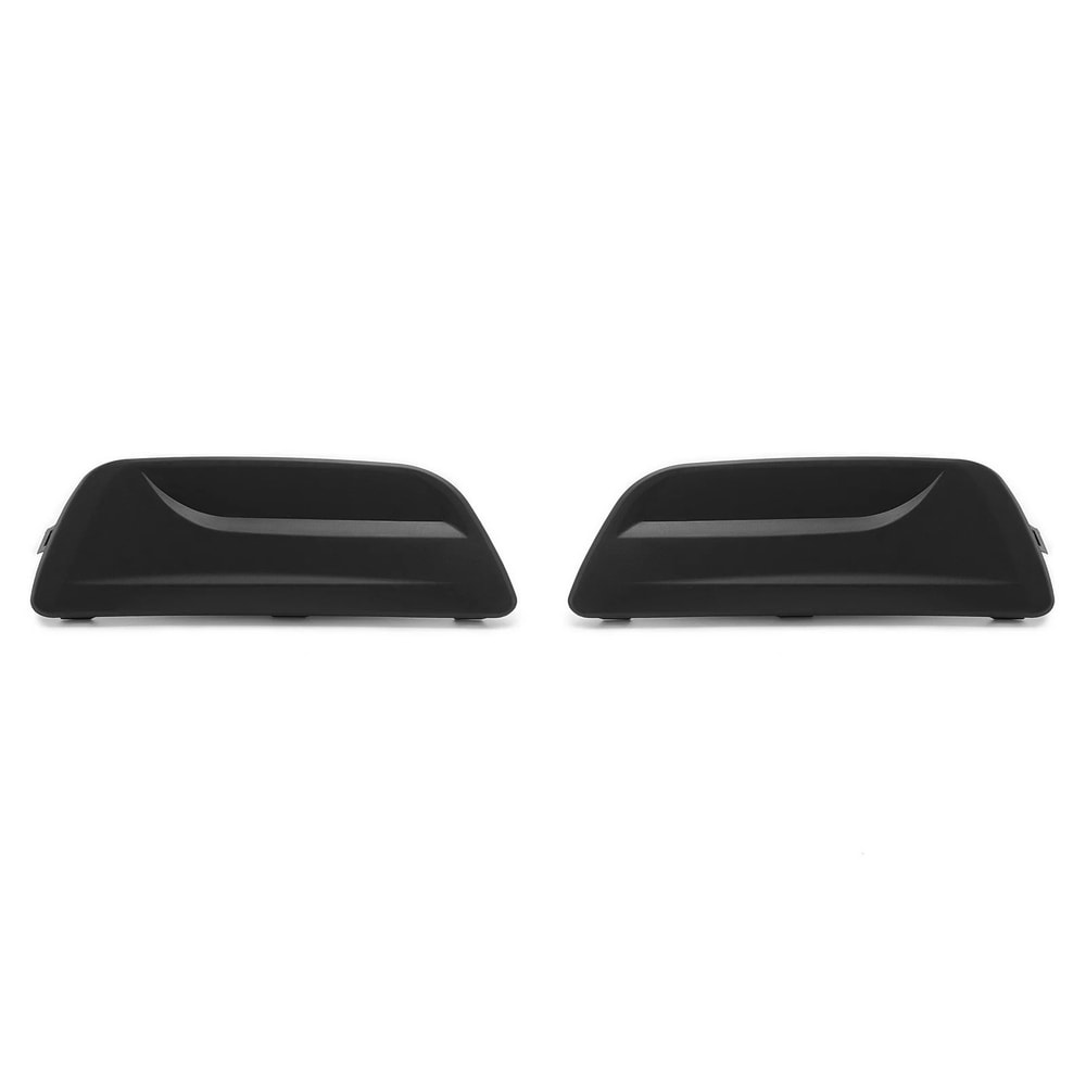 Chevy Malibu Fog Light Cover Set Front Bumper Bezel Replacement Black Trim Pair 10