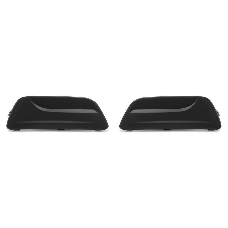 Chevy Malibu Fog Light Cover Set Front Bumper Bezel Replacement Black Trim Pair 10