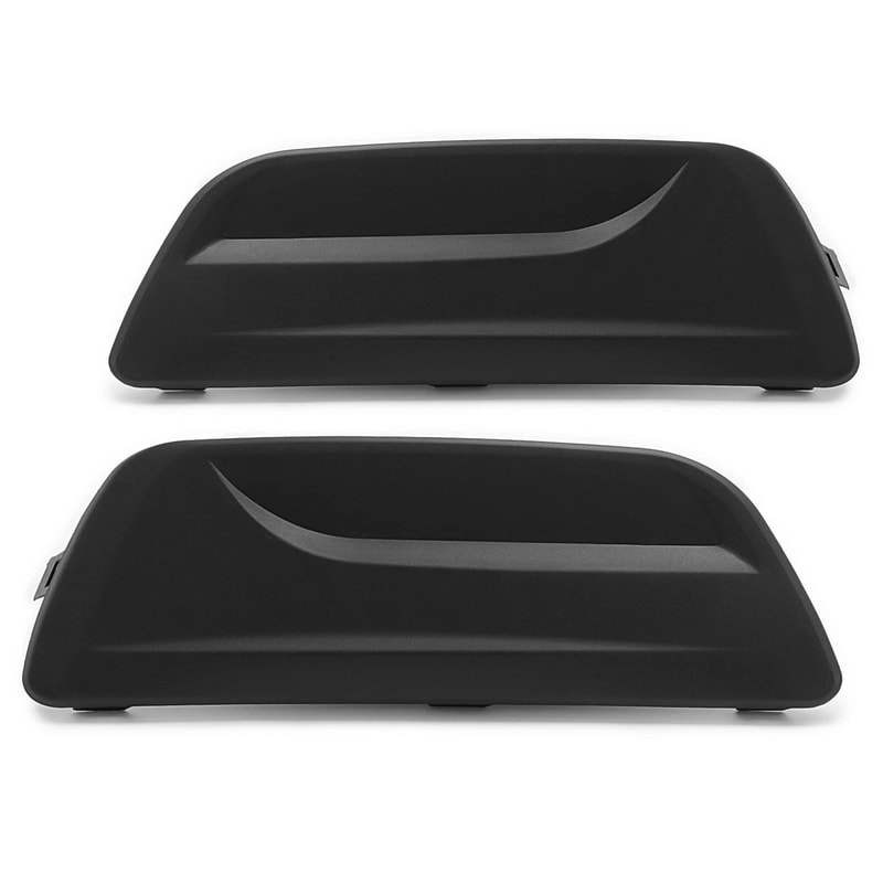Chevy Malibu Fog Light Cover Set Front Bumper Bezel Replacement Black Trim Pair 11