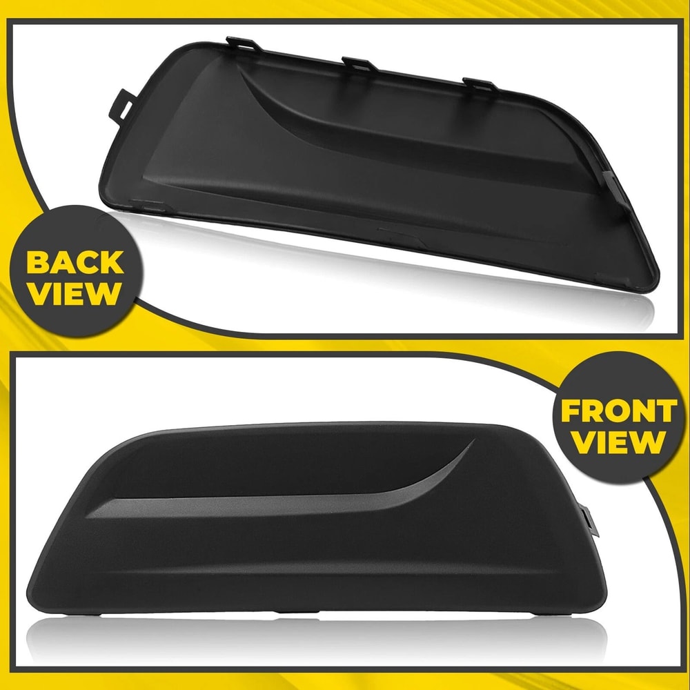Chevy Malibu Fog Light Cover Set Front Bumper Bezel Replacement Black Trim Pair 15