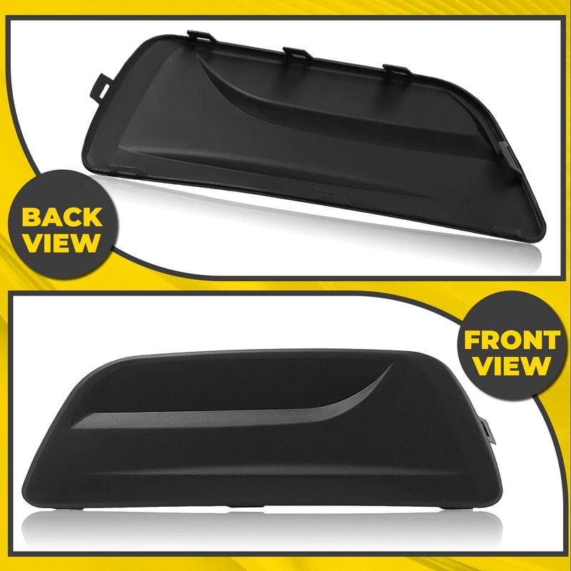 Chevy Malibu Fog Light Cover Set Front Bumper Bezel Replacement Black Trim Pair 15