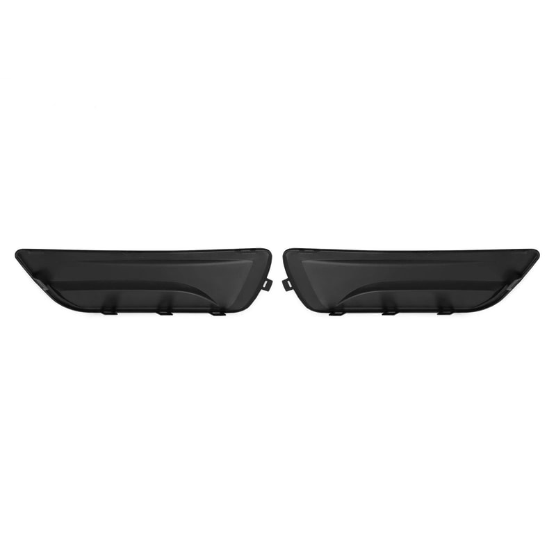 Chevy Malibu Fog Light Cover Set Front Bumper Bezel Replacement Black Trim Pair 5