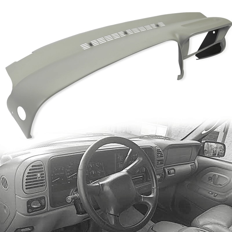Premium Chevy Dash Cover Overlay For GMC Suburban Crack Repair Grey 0