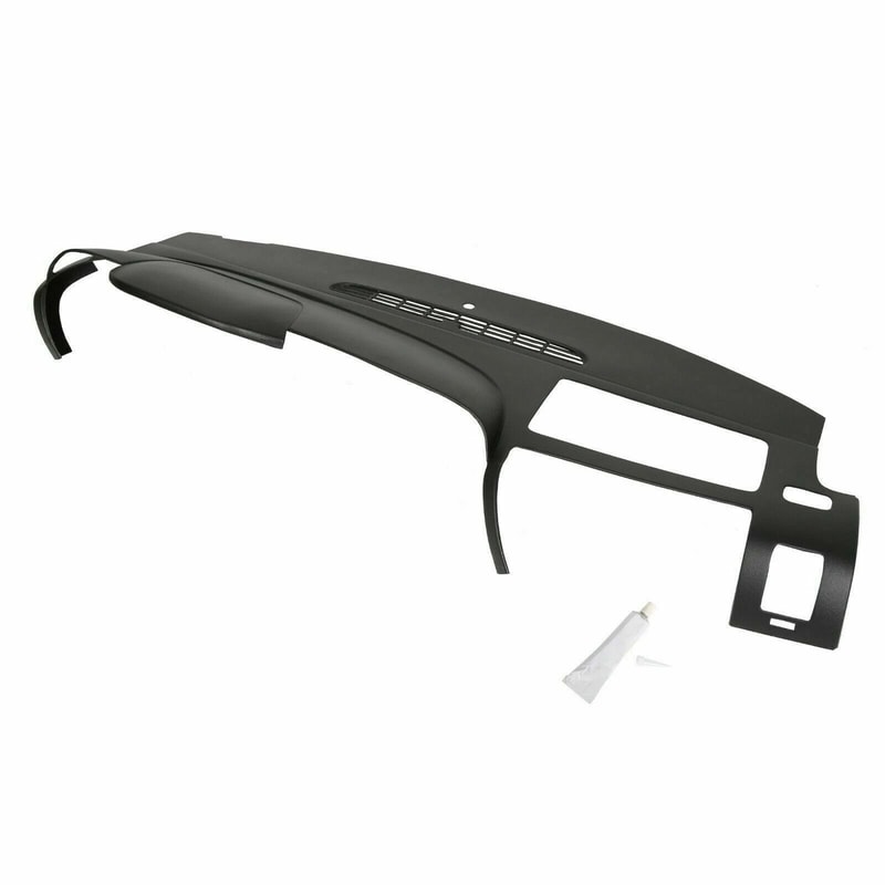 Black Silverado Dash Cover Overlay Textured Dashboard Protector 4