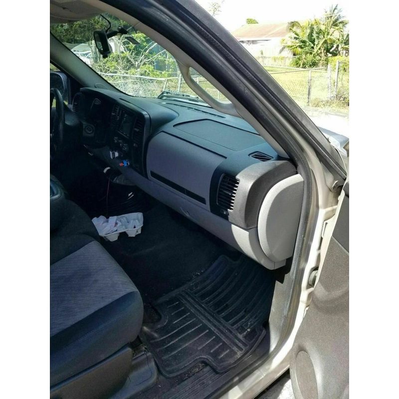 Black Silverado Dash Cover Overlay Textured Dashboard Protector 15