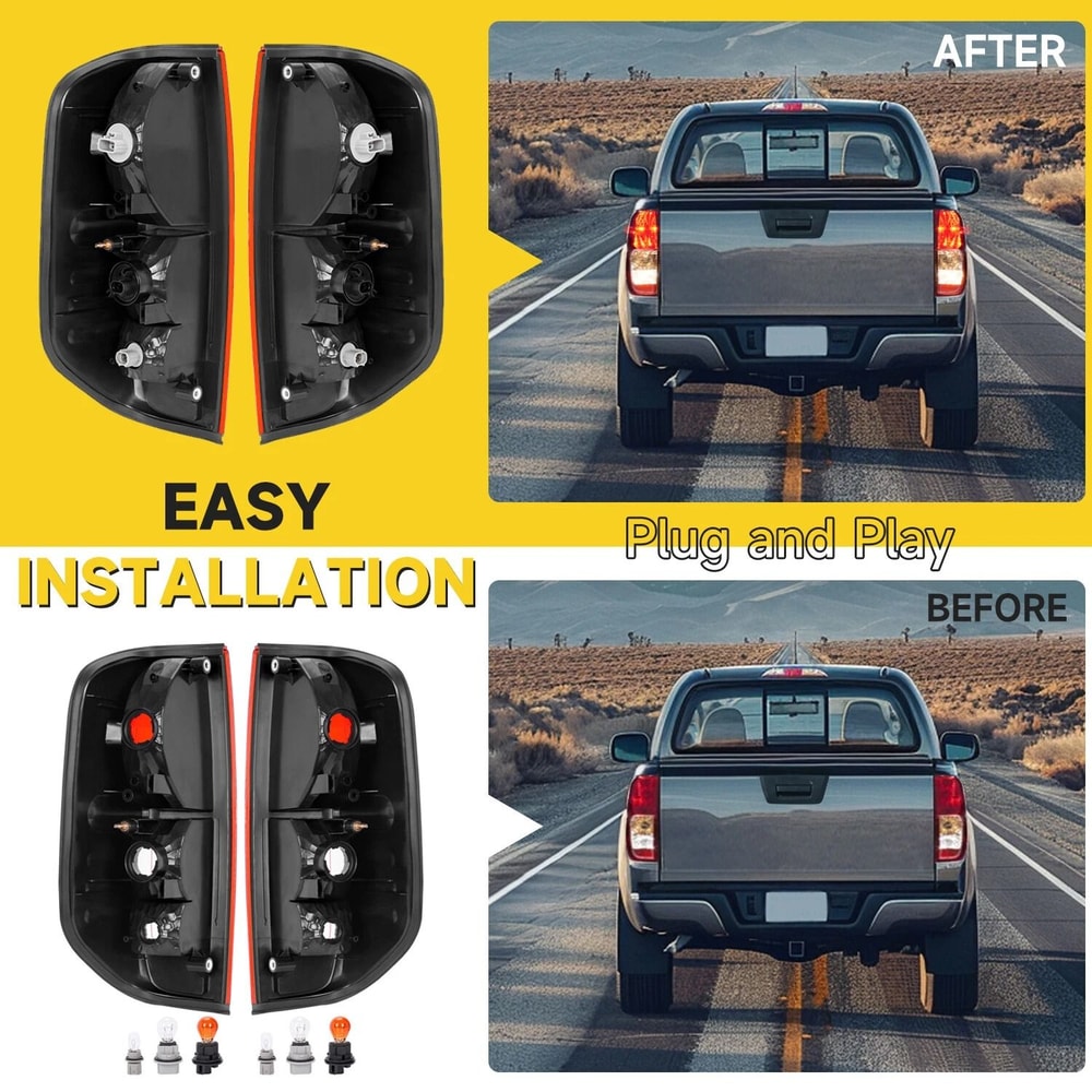 Nissan Frontier Tail Lights Replacement Pair With Bulbs Rear Assembly 11