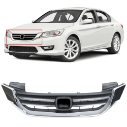 chrome front bumper grille for honda accord radiator replacement