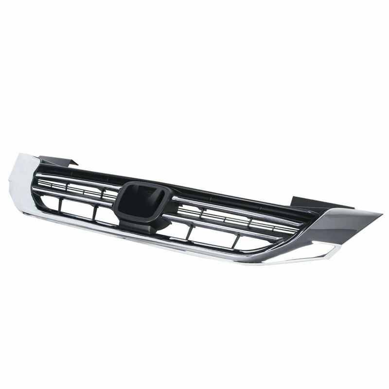 Chrome Front Bumper Grille For Honda Accord Radiator Replacement 8