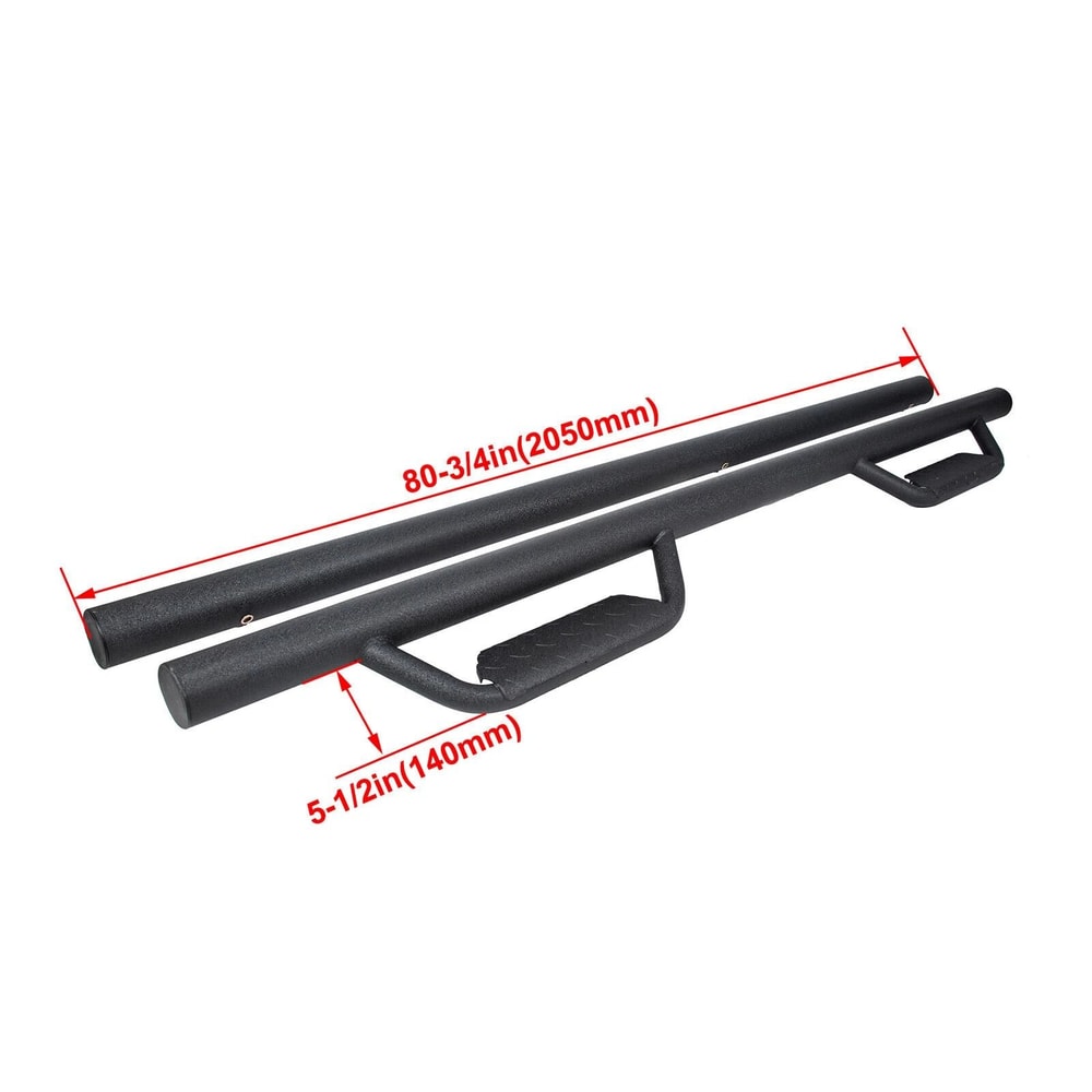 Premium Black Running Boards For Toyota Tacoma Double Cab Durable Running Boards Toyota Tacoma Side 16