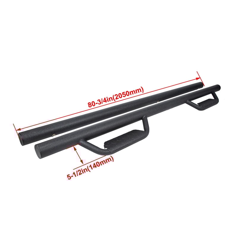 Premium Black Running Boards For Toyota Tacoma Double Cab Durable Running Boards Toyota Tacoma Side 16