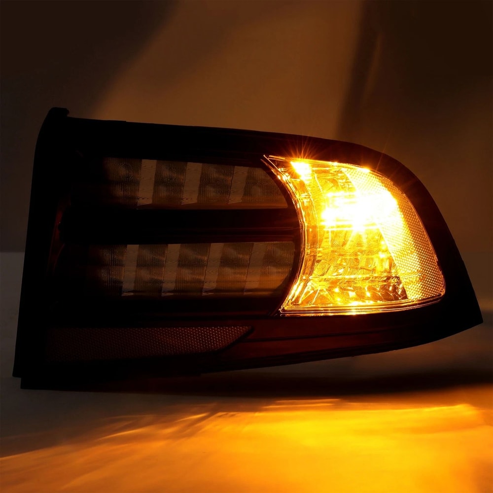 Acura TL Tail Light Assembly Black Housing Clear Lens LH RH Replacement 4