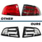 Acura TL Tail Light Assembly Black Housing Clear Lens LH RH Replacement 19