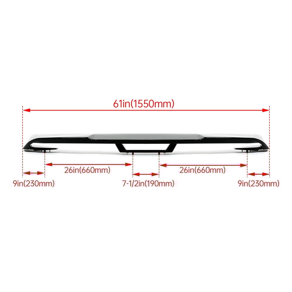 Ford Mustang Spoiler GT Style Rear Trunk Wing Glossy Black 5