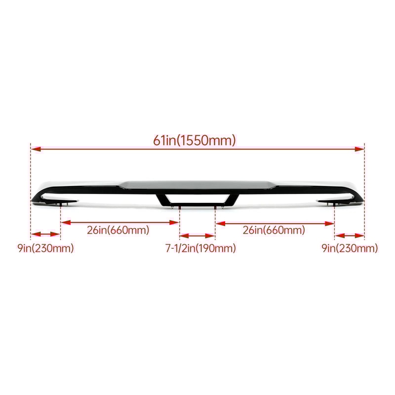 Ford Mustang Spoiler GT Style Rear Trunk Wing Glossy Black 5