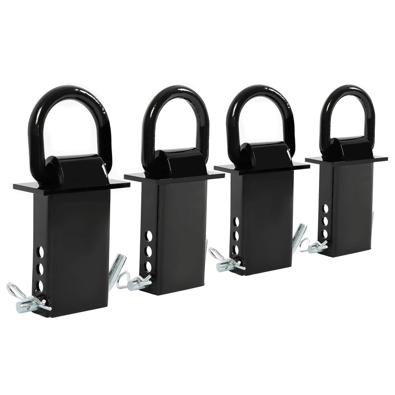 Heavy Duty Trailer D Ring Tie Down Stake Pocket Anchor Zinc Coated Adjustable 0