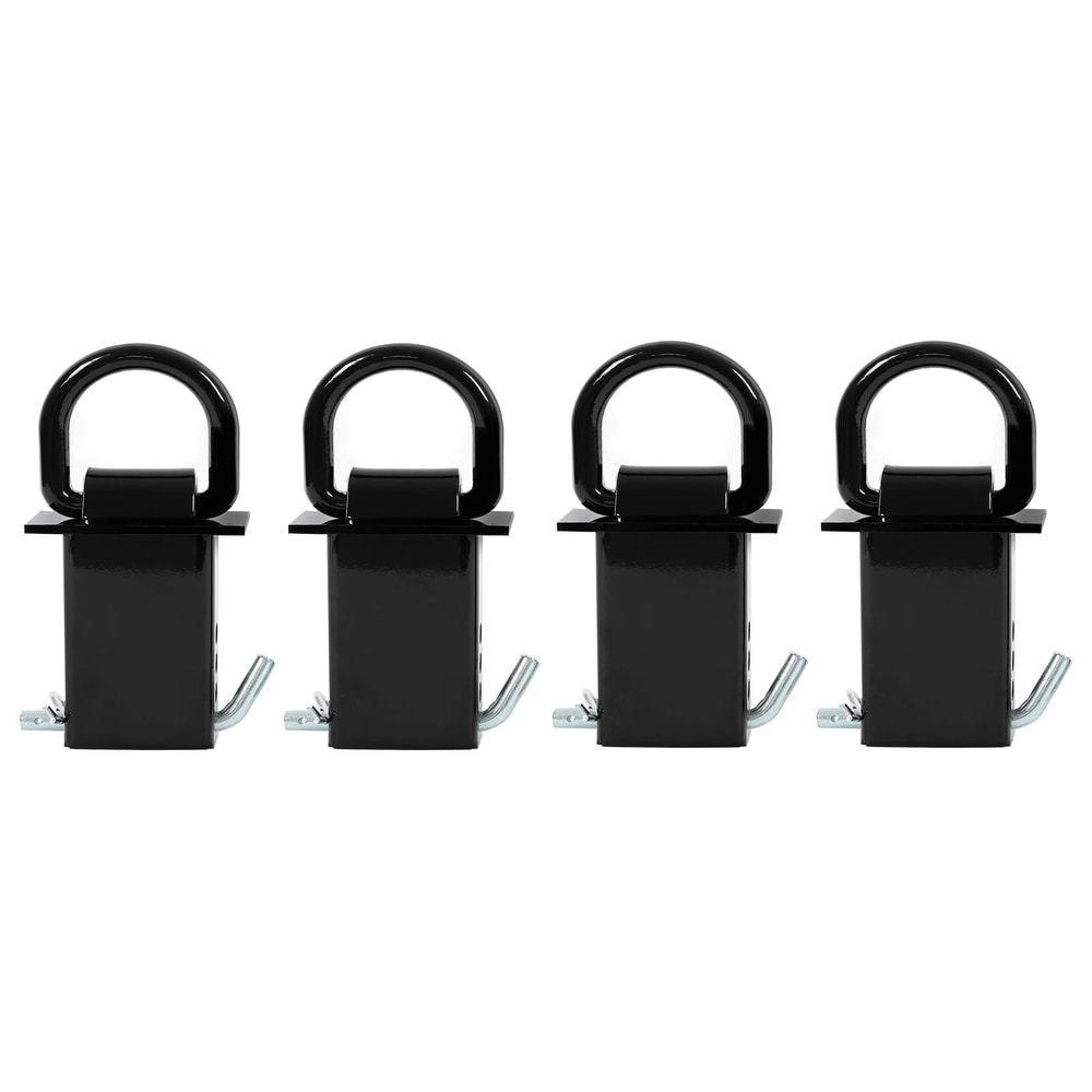 Heavy Duty Trailer D Ring Tie Down Stake Pocket Anchor Zinc Coated Adjustable 1