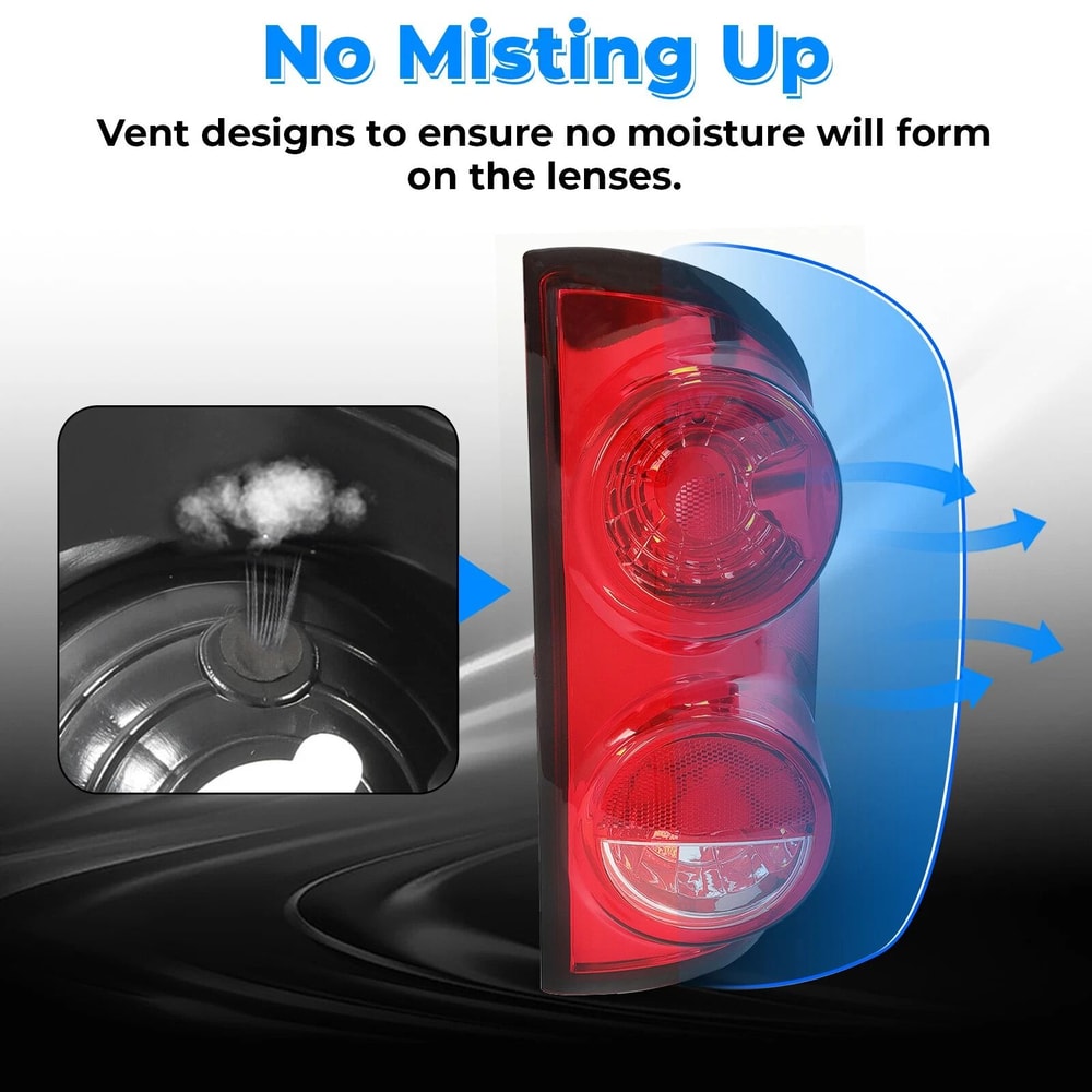 Premium Replacement Dodge Ram Tail Lights For Direct Fit DOT Brake Lamps 9