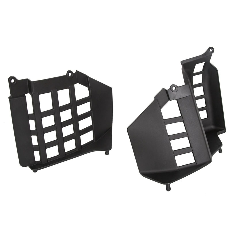 LH RH Heel Guard Footrest With Black Nerf Bars For Yamaha Banshee Durable Protection Enhanced Con 1