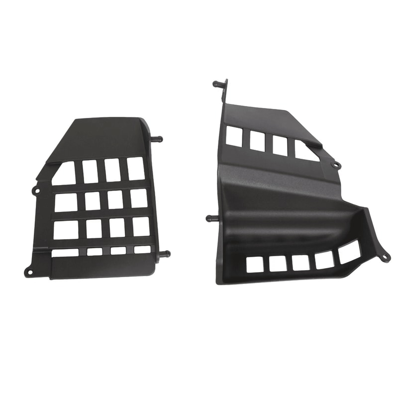 LH RH Heel Guard Footrest With Black Nerf Bars For Yamaha Banshee Durable Protection Enhanced Con 8