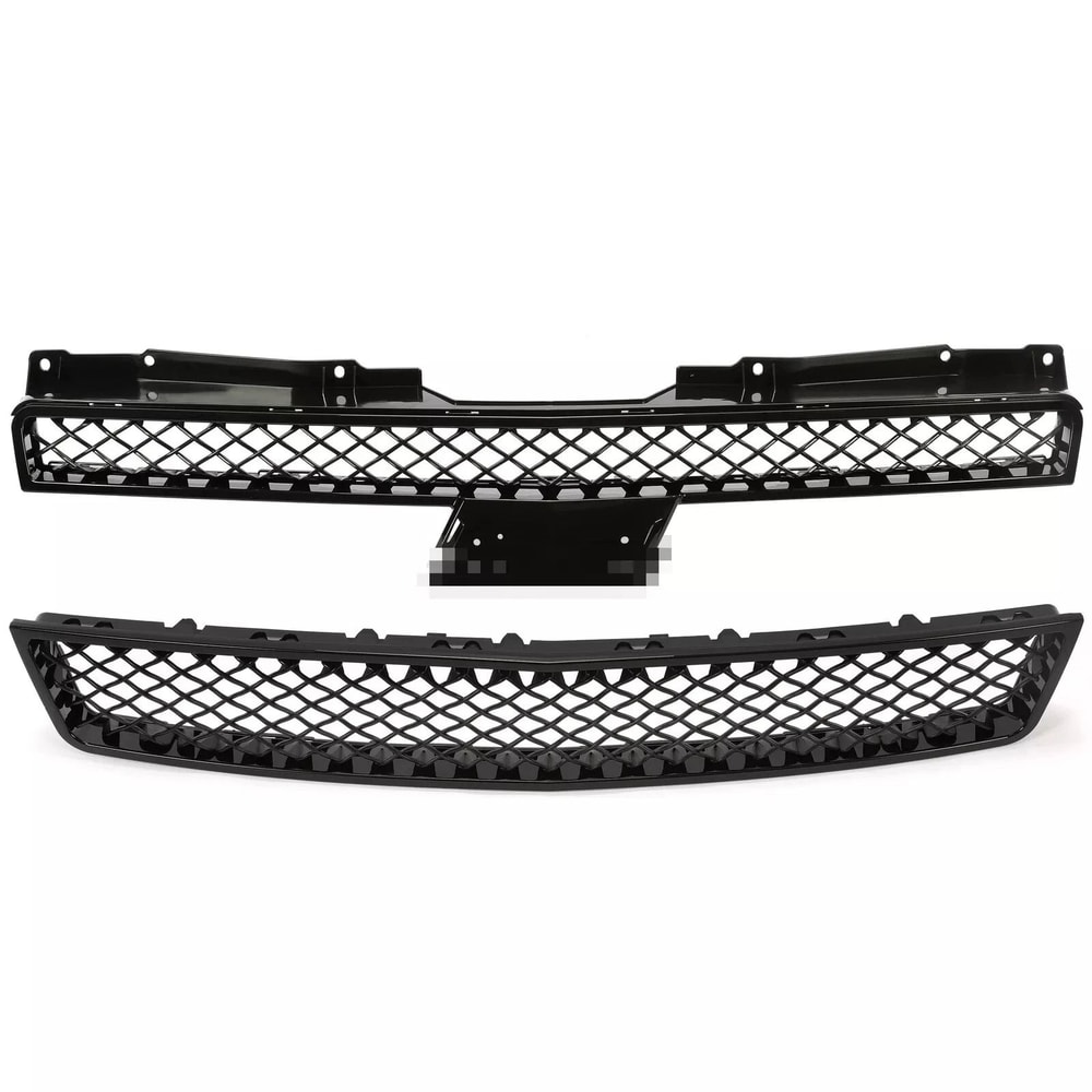 For Chevy TahoeSuburbanAvalanche Black Mesh Front Bumper Grille Grill 2