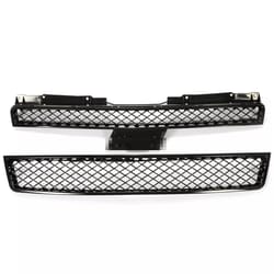 for chevy tahoe/suburban/avalanche black mesh front bumper grille grill