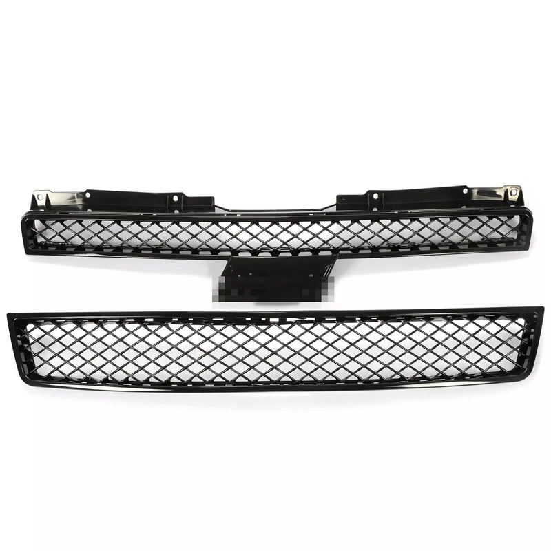 For Chevy TahoeSuburbanAvalanche Black Mesh Front Bumper Grille Grill 0