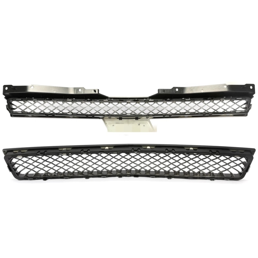 For Chevy TahoeSuburbanAvalanche Black Mesh Front Bumper Grille Grill 6
