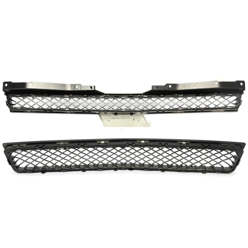 For Chevy TahoeSuburbanAvalanche Black Mesh Front Bumper Grille Grill 6