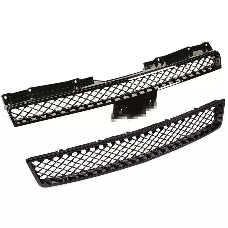 For Chevy TahoeSuburbanAvalanche Black Mesh Front Bumper Grille Grill 8
