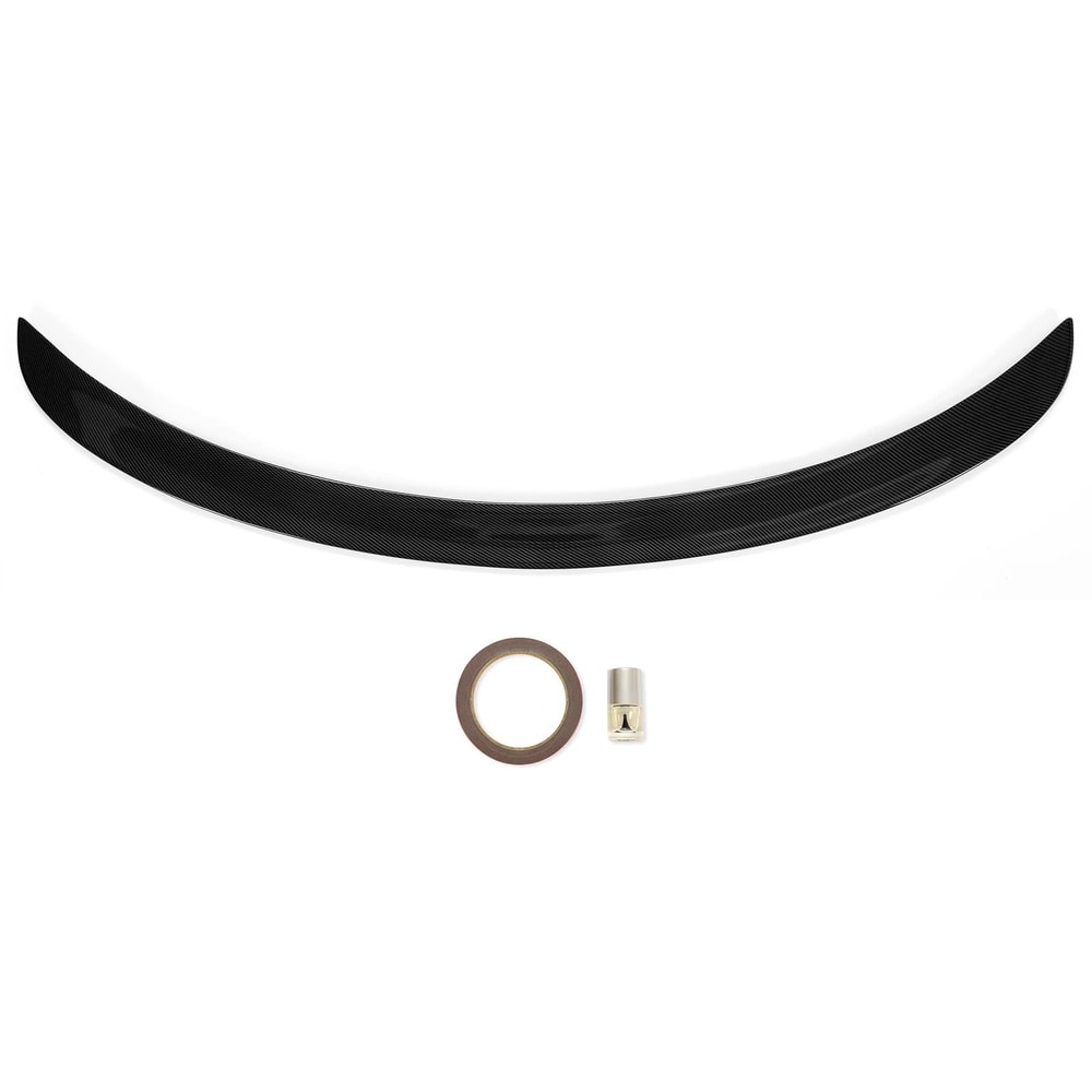 Rear Trunk Spoiler Wing For Tesla Model 3 Carbon Fiber Look Perfect Fit 13