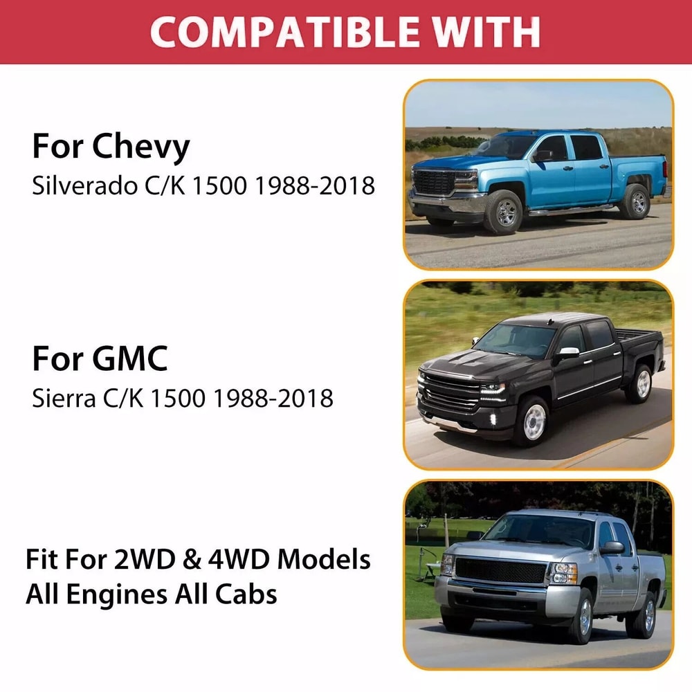 Rear Drop Shackles Lowering Kit For Chevy Silverado GMC Sierra 5