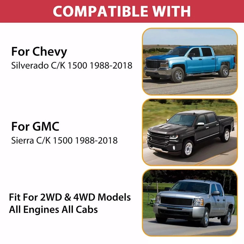 Rear Drop Shackles Lowering Kit For Chevy Silverado GMC Sierra 5