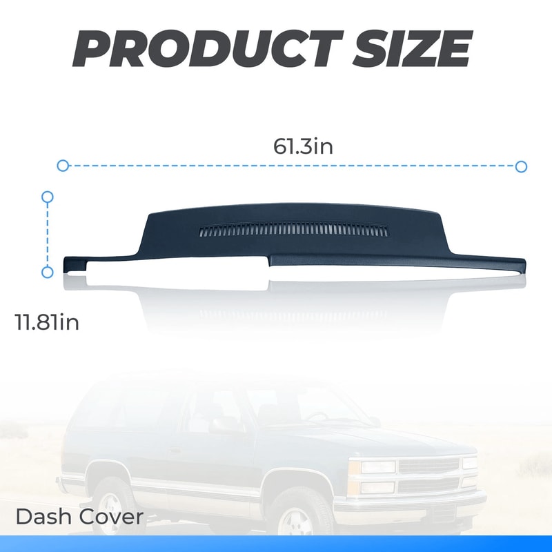 Dash Cover Overlay For Chevy GMC Sierra Silverado Dark Blue Interior Protector 12